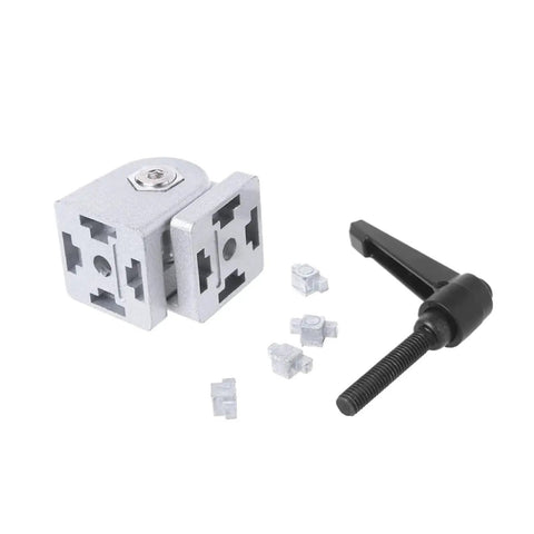 Adjustable Door Hinges In Zinc Alloy With Quiet Close Flexible Pivot Joint Connector Corner Hinge With Handle Durable