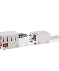 Badass Mini Lathe And Portable Rotary Tool For Woodworking Hobbyists With 7000 Rpm Speed Adjustment aluminum base and precision chuck.