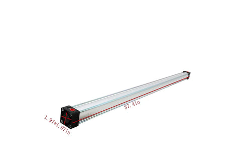 Air Pneumatic Cylinder Workhorse with 40mm bore, 800mm stroke, standard double acting rod; shown in full lateral view.
