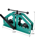 Pro Grade Manual Tube Roller Bender With 6 Dies For Round, Square And Flat Bar, Beefy Built And Ready For Action, Metal Tubing Bender