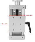 Rugged Linear Stage With 50mm Travel, Manual Cross Slide Rail For CNC Positioning And Fixturing, Precision Sliding Table For Lab, Workshop Or Production Equipment, Great For Fine Tuning Displacement And Fixture Alignment, 80x80mm aluminum body