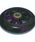 Durable Inline Skate Wheels Pack 6 Or 8 85A Hardness Sizes 90mm 100mm 110mm 125mm black wheel with bearing