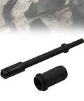 Beefed-Up Pneumatic Anchor Pin Bushing Driver Tool Kit 1-3/8 Inch For Trucks And Trailers, Quick Removal And Installation Of Stuck Pins, Heavy-Duty Brake System Maintenance, Fast Work And Repairs. Black steel driver bit and bushing sleeve