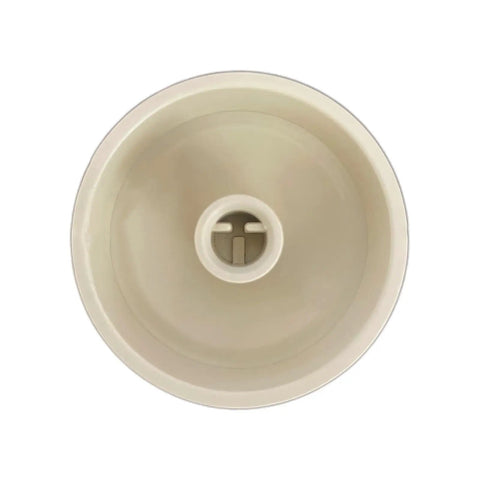 Close-up of Five Pack Replacement Rotary Dimmer Fan Speed Control Knob Set With D Shaped Shaft Ivory Finish Quarter Inch Diameter
