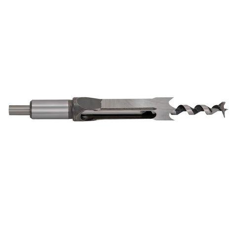 Absolute Killer Drill Press Mortising Attachment Set With Four Heavy Duty High Carbon Steel Chisels And Precision Pilot Rings showing a high carbon steel chisel.