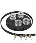 Upgrade Your Printer With GT2 Timing Pulley 20 Teeth 5mm Bore And 6mm Belt Kit Plus Idler Wheels Tensioners For Smooth Printing Action, black belt and pulleys