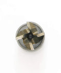 Top view of Beast End Mill Cutter For CNC Milling Three Eighths Inch Cutting Diameter, Four Flute Bit For Wood, Aluminum, Steel