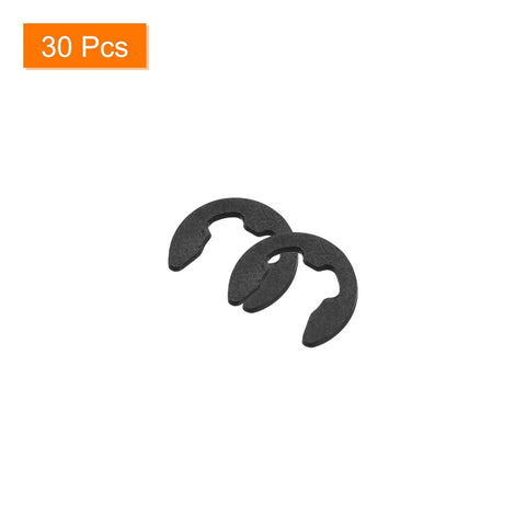 External Retaining Rings 30 Pack 5.25mm E Clip Snap Rings Pro Grade Kit for valves and electrical appliances made from 65Mn carbon steel