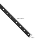 Heavy Duty Black Stainless Steel Flat Straight Mending Plates With Screws Set Of 4 for bed frames dimensions shown