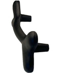 Side view of 4 Inch Dog Bone Style Cast Iron Barn Door Gate Drawer And Cabinet Pull In Black Finish For Rustic Farmhouse Decor Easy To Install Hardware.