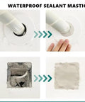 Application of Waterproof Sealant Putty Mastic For Walls Holes And Cracks Quick Repair Cement Crack Filler Sealing Clay on pipe hole