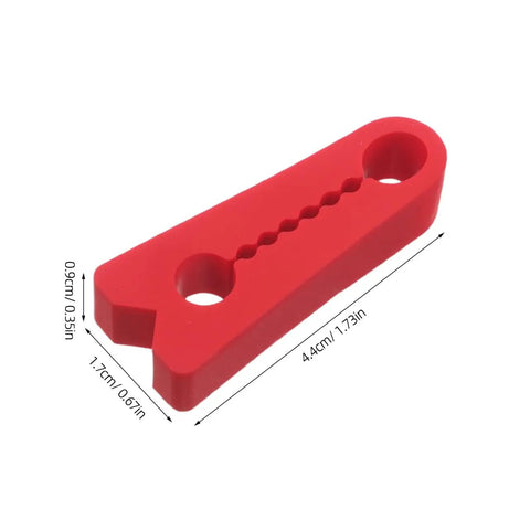 Heavy Duty Silicone Car Door Lock Buffer Pads For Hella Quiet Drives And Zero Rattle With Strong Self Adhesive Backing, red, 1.73x0.66in