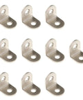 Ten Piece L Angle Corner Bracket Set For Shelves And Furniture Frames Heavy Duty 90 Degree Steel Corner Connectors