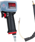 Pro Shop Essential 1/2 Drive Pneumatic Impact Wrench with ergonomic grip and air hose attachment for auto mechanics.