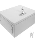 Weatherproof Electrical Junction Box With Lock Outdoor Enclosure Heavy Duty Plastic Control Cabinet 25x30x14cm with keys