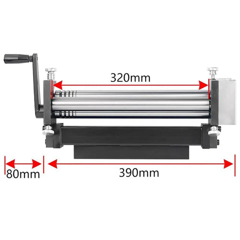 Heavy Duty Manual Metal Plate Rolling Machine Hand Operated Sheet Bender Handles Steel Rolls Smooth As Butter With Zero Sweat Up To 320mm Width For Shops
