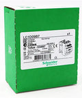 Packaging of TeSys D 3 Pole Contactor LC1D09B7 With 24V AC Coil, 440V AC, 9 Amp, labeled in green box