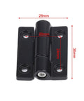 Beefy Adjustable Torque Damping Hinge Set Of 4 Zinc Alloy Flat 360 Degree Positioning 36x28MM black zinc alloy hinge with measurements