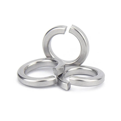 Heavy Duty Stainless Steel Spring Split Lock Washer Set 930 Pcs Assortment Kit M1.6 to M12 with Pro Grade Box for Durable Fastening and Elastic Gasket Organization, silver washers