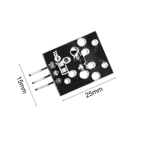 KY-002 SW-18015P Shock Vibration Switch Sensor Module For Arduino Projects, 25x15mm black PCB with 3 pins
