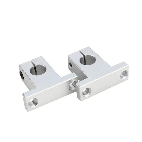 Rock Solid Linear Rail Shaft Support Brackets Kit 2 Pack Vertical Optical Axis Holders For Electronics Guide Rods Drive Shafts And Pillars Low Friction High Strength Stable Mounts aluminum SK12 shaft clamps