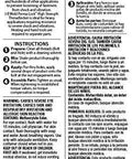 Back of package for Perma Lock High Strength Threadlocker Red 36 Ml For Heavy Duty Bolts And Fasteners, with instructions and warnings.