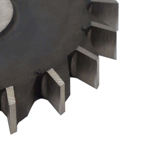 Close-up of Gear Cutter Disc Set With HSS Milling Tools For Industrial Gear Machining And Metal Milling, showing teeth detail