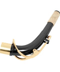 Curved Metal Neck Replacement For Alto Saxophone With Cork Sheet Black Nickel Plated Bend Neck Repair Kit Easy Pro Grade Sax Maintenance Accessory