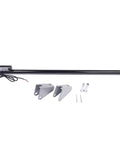 32 Inch 12V Linear Actuator With Beefy 440 Pound Load Capacity, 2000N, IP65 Waterproof, mounting brackets shown