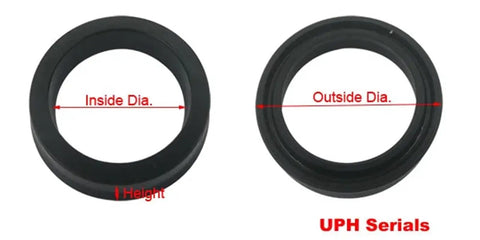 Get These NBR Hydraulic Pump Seals Running Smooth On Your Heavy Machinery Cylinders No More Drips Or Leaks Ruining Your Day With Dust Proof Protection Inside 95x115x12mm and 150x170x15mm NBR seal sizes shown with inside and outside diameter