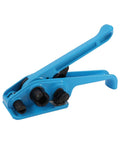 Blue tensioner from Banding Strapping Kit with Tensioner and Sealer, Steel Cast Aluminum Tool, Heavy Duty Industrial Grade