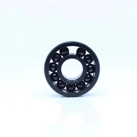 Pro Grade 6905 Thin Section Ball Bearing 25X42X9MM pair showing inner hole and ball elements for industrial use.