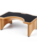 Wooden Toilet Stool 7 Inch Folding Potty Step For Bathroom, Non Slip, Sturdy As Heck Squat Stool, Easy To Store