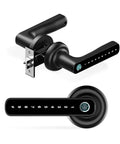 4 In 1 Fingerprint Door Lock With App Code Backup Key And Keyless Entry For Home Office Hotel Or Apartment Door Knob Type