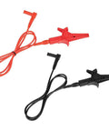 Red and black Alligator Clip Test Leads 3 Foot Heavy Duty Banana Plug Replacement Leads For Multimeters And Clamp Meters visible