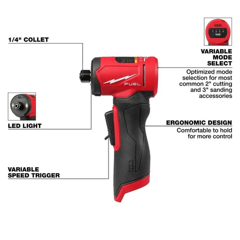 Built Like A Tank 3485 20 Brushless Right Angle Die Grinder With One Wrench Accessory Swap And Four Mode Variable Speed Control For Heavy Duty Grinding And Precision Fabrication Work