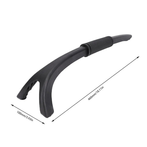 Safety Push Stick For Miter Saw And Table Saw With Dual End Forked Design And Ergonomic Handle, shown with dimensions.