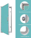 Hella Sturdy Aluminum Flush Access Panel For Drywall Ceiling And Crawlspace Plumbing Cover with paintable finish and recessed handle.