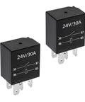 Two Pack 30 Amp 12 Volt Starter Relay Four Pin Waterproof Heavy Duty Automotive Standard Relay Replacement Parts