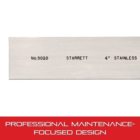 Close-up of Pro Grade Steel Square 4 Inch For Machinists And Woodworkers, showing stainless steel material and engraved markings.