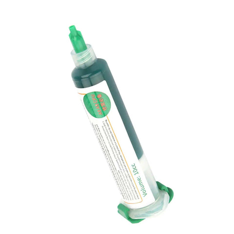Light Cure Solder Mask Ink For BGA PCBs Green Solder Resist Dual Pack 10cc syringe for mobile phone and computer PCB repair