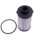 Transmission Oil Filter For T65 1711100 pleated filter cartridge with O-ring, black cap, close-up