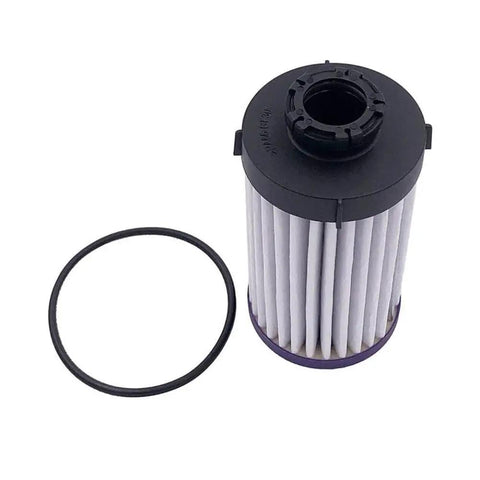 Transmission Oil Filter For T65 1711100 pleated filter cartridge with O-ring, black cap, close-up
