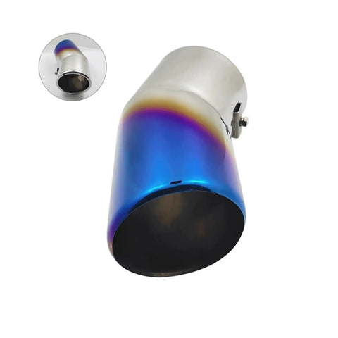 Stainless Steel Black Exhaust Tail Pipe Guard Cover Universal Fit Exterior Muffler Trim With Weatherproof Coating and glossy finish