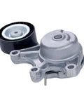 Top Tier Drive Belt Tensioner Pulley For BMW N20 Models Like 328i 528i XDrive 228i 428i 12 To 17, silver metal, designed to fix engine noise.