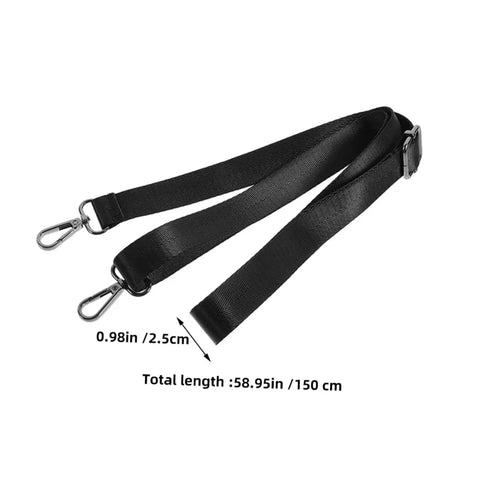 Two Pack Horse Blanket Leg Straps with Elastic Fit and Durable Metal Buckles for Riding and Training, shown in black nylon.