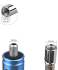 Close-up of 6mm threaded connection for Heavy Duty 6Mm Pneumatic Air Hose With Quarter Inch Us Quick Plug fitting.