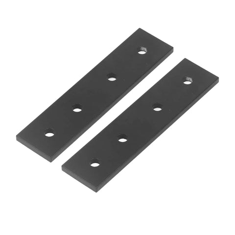 Two Pack 4 Hole Aluminum Connecting Plates Flat Straight Brackets Built Tough For Building Frames Tables Beds Chairs And Shelves 3030 Heavy Duty Metal Fasteners