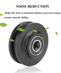 Two Pack Heavy Duty Cabinet And Window Pulley Roller Hardware Kit For Smooth Quiet Sliding Doors with Zinc Alloy and Nylon Wheels