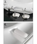 Heavy Duty Square Toilet Seat Boasting Dead Quiet Soft Close Hinges And Ridiculously Simple Quick Release Hardware Painted In Crisp White Durable Duroplast for standard bathrooms, installation hardware laid out.